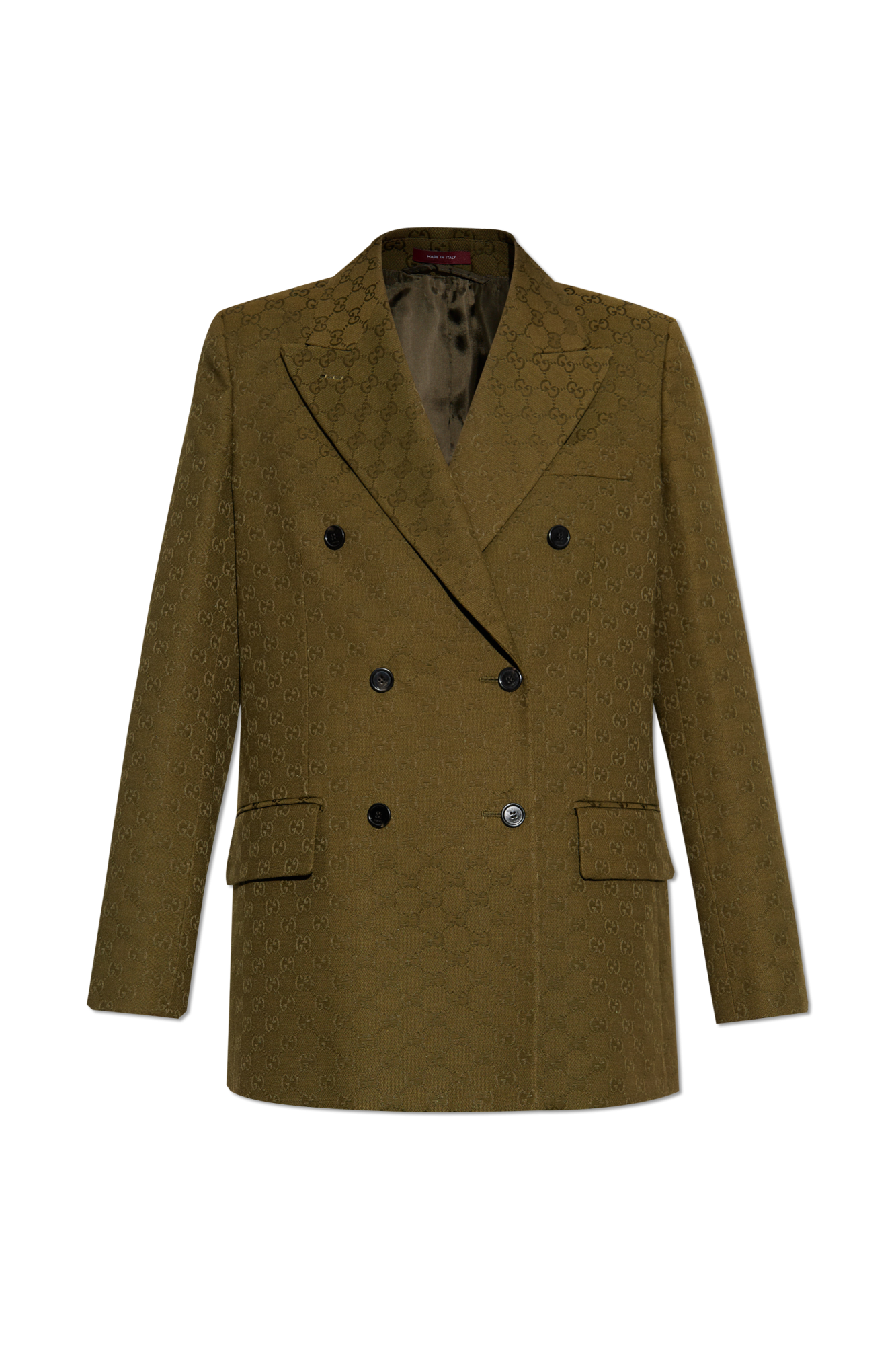 Gucci Double-breasted blazer with 'GG' pattern | Women's